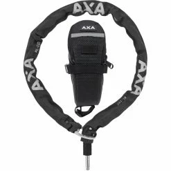 AXA RLC Chain Lock (100cm X 5mm) + Saddle Bag