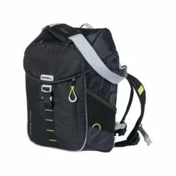 BASIL MILES NORDLIGHT Pannier Black/Yellow