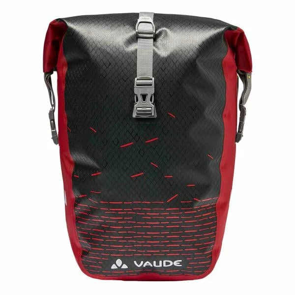 VAUDE AQUA BACK PRINT SINGLE Pannier 24L Black/Red 2022