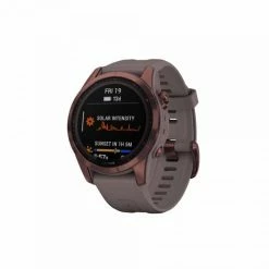 GARMIN FENIX 7S SAPPHIRE SOLAR TITANE GPS Watch Bronze Grey Strap